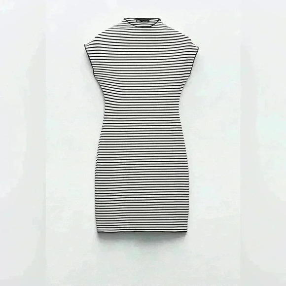 🔥🔥stripe knit stretch dress - Picture 1 of 1
